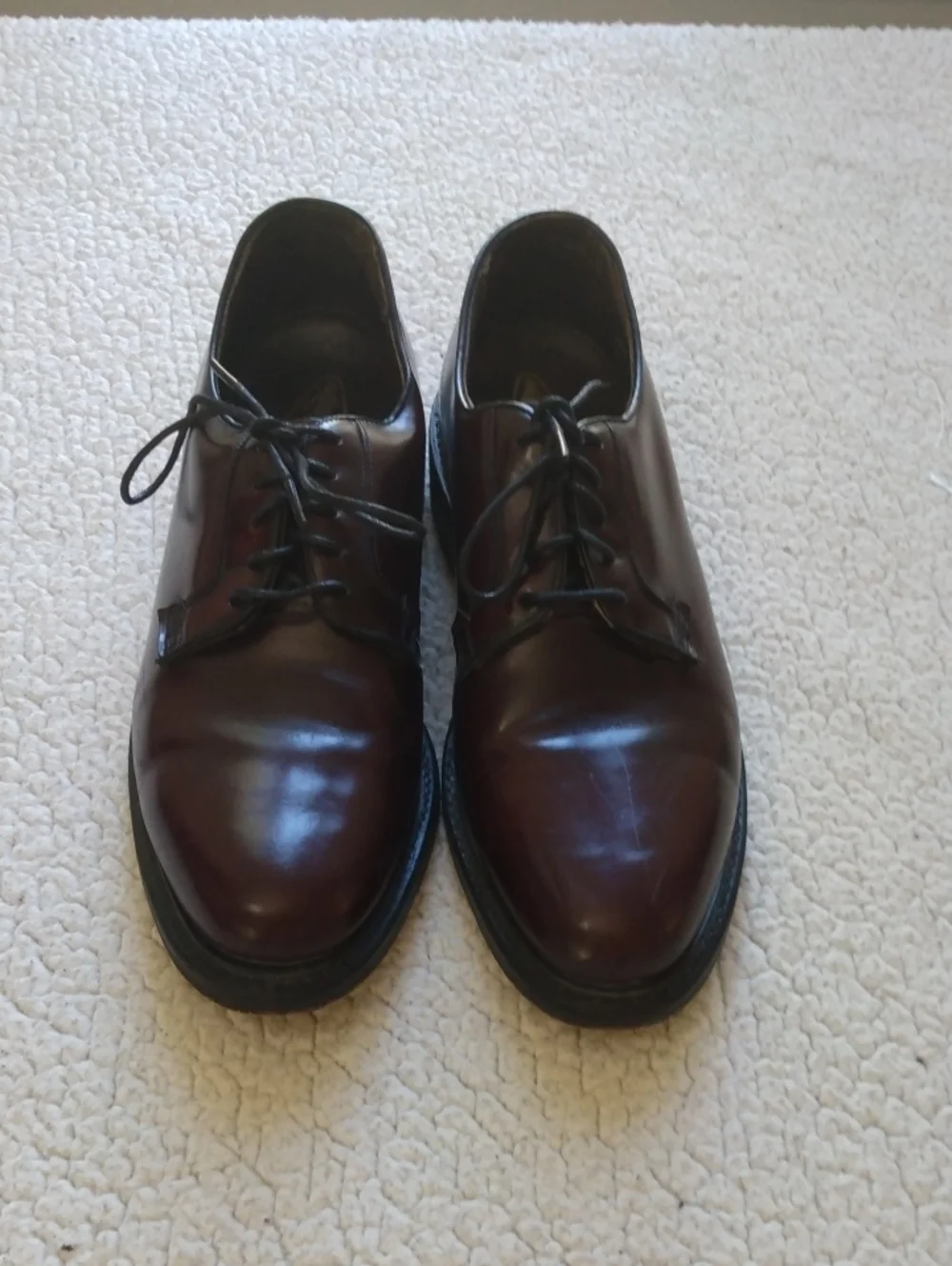British Walkers Oxblood/Burgundy Leather Derby Shoes 10.5 D (Made in the USA)